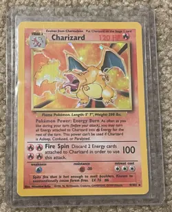 Charizard 004/102 Base Set Holo Original Unlimited. LP Great Condition Pokemon T - Image 1