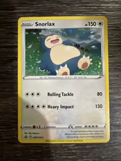 Pokemon 2020 Sword & Shield Black Star Promos Snorlax #SWSH032 - Image 1
