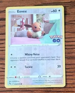 Pokemon Go Eevee Reverse Holo Foil Stamped TCG 054/078 Common NM Near Mint - Image 1