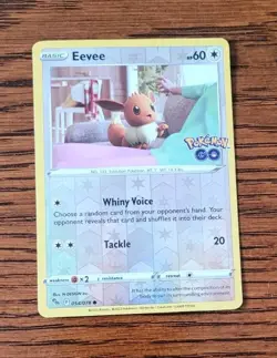 Pokemon Go Eevee Reverse Holo Foil Stamped TCG 054/078 Common NM Near Mint - Image 3