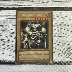 Yugioh Summoned Skull BPT-002 Secret Rare Limited Edition LP-MP - Image 1