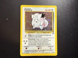 Pokemon TCG Clefairy Base Set 2 Holo Unlimited Rare Card 6/130 LP-SWIRL 💫 - Image 3