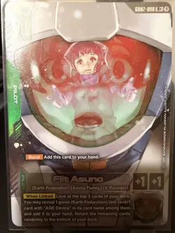 Flit Asuno - GD02-088- R+ Alt Art - Gundam TCG Card Game Dual Impact - Image 1