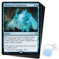 THEORETICAL DUPLICATION X4 Commander 2021 Magic MTG MINT CARD - Image 1