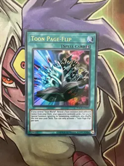 TOCH-EN004 Toon Page-Flip Ultra Rare Unlimited Edition NM Yugioh Card - Image 1