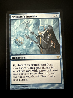 MTG - Artificer's Intuition - Fifth Dawn - 23/165 - Regular Rare LP - Image 1