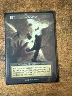 Sorcery Earthquake Elite Non-Foil Beta NM - Image 1