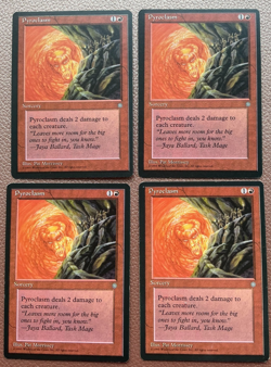 4 X Pyroclasm MTG Magic the gathering - Image 1