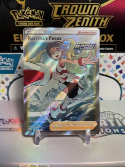 Korrina's Focus Full Art Holo Card 160/163 SWSH05 Battle Styles NM Pokemon TCG - Image 1