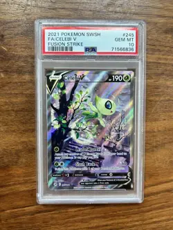 Pokemon Celebi V Alt Art Fusion Strike 245/264 PSA 10 Gem Mint - Image 1