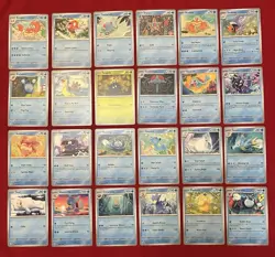 Pokemon Scarlet & Violet 151 Complete Common/Uncommon Set 128 Cards - Image 1