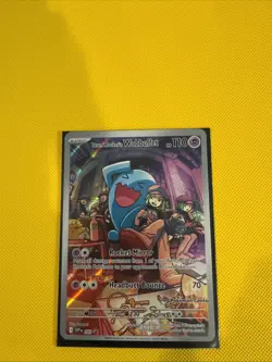 Pokemon Center ETB Exclusive Team Rockets Wobbuffet #203 Black Star Promo - Image 1