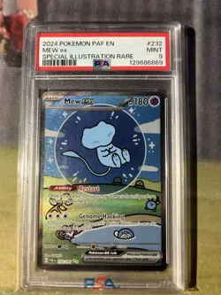 Mew Ex “Bubble Mew” 232/091 - Paldean Fates - PSA 9 - Pokemon TCG - Image 1