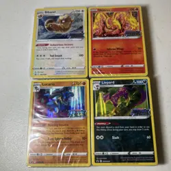 Pokemon SEALED Set of 4 Brilliant Stars Prerelease Promo SWSH185 SWSH186 SWSH187 - Image 1