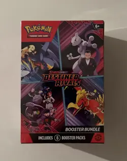 Pokemon TCG Scarlet & Violet Destined Rivals Booster Bundle New Sealed (6 Packs) - Image 1