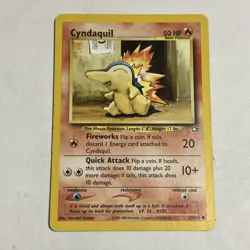 Cyndaquil 57/111 Pokemon TCG Neo Genesis Non-Holo LP - Image 1