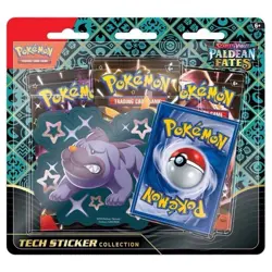 Pokemon TCG - Scarlet & Violet Paldean Fates Tech Sticker Three Pack Blister - Image 3