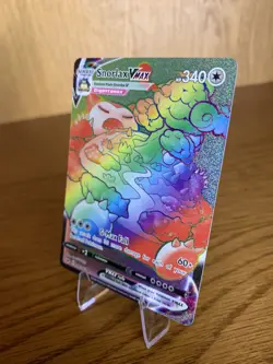 Snorlax VMAX Sword & Shield Rainbow Secret Rare Full Art Pokemon TCG #206 - Image 3