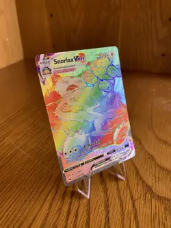 Snorlax VMAX Sword & Shield Rainbow Secret Rare Full Art Pokemon TCG #206 - Image 5