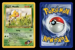 Koga's Weedle 82/132 - LP - Gym Challenge, WOTC Pokemon - Image 3