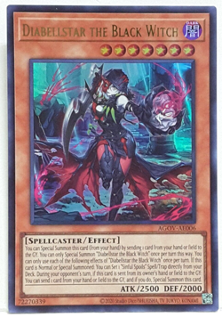 Yugioh Asian-English Diabellstar the Black Witch AGOV-AE006 Ultra Rare - Image 1