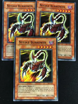 YUGIOH NEEDLE BURROWER AST-020 SUPER X3(MP) - Image 1