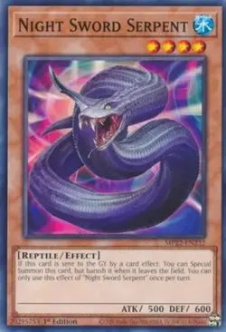 Night Sword Serpent - MP22-EN232 - Common - 1st Edition - Lightly Played - Image 1
