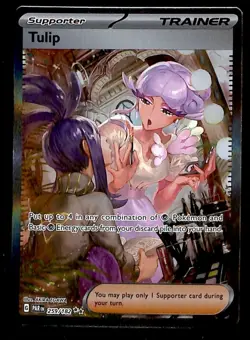 Tulip Full Art Trainer Rare Paradox Rift 259/182, NM Pokemon Card - Image 1