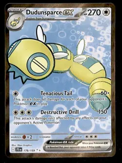 Dudunsparce ex Full Art Journey Together 178/159, NM Pokemon Card - Image 1