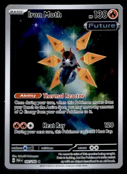 Iron Moth Illistration Rare Paradox Rift 187/182, NM Pokemon Card - Image 1