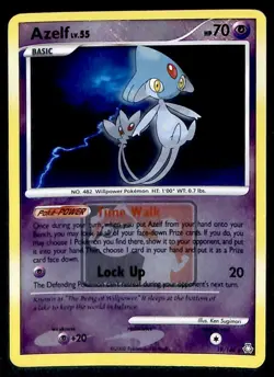 Azelf lv55 Legends Awakened Reverse Holo League Promo NM, 19/146 Pokemon Card. - Image 1