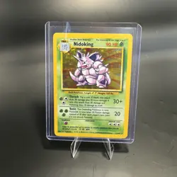 Pokemon TCG Nidoking Base Set Holo Unlimited Rare Card 11/102 LP/NM - Image 1
