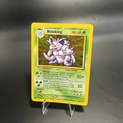 Pokemon TCG Nidoking Base Set Holo Unlimited Rare Card 11/102 LP/NM - Image 3