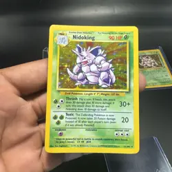 Pokemon TCG Nidoking Base Set Holo Unlimited Rare Card 11/102 LP/NM - Image 5