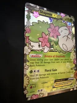 Shaymin EX Holo Rare Pokemon Card XY148 - Image 3