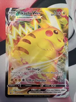 Pokemon Card PIKACHU VMAX Swsh286 STANDARD SIZE Black Star Promo Near Mint - Image 1