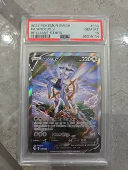 Pokemon Card Arceus V 166/172 Brilliant Stars 2022 PSA 10 - Image 1