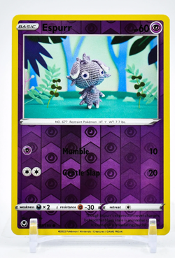 Espurr 081/195 Reverse Holo Silver Tempest Pokemon Cards TCG Pack Fresh Mint - Image 1