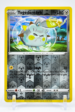 Togedemaru 127/195 Reverse Holo Silver Tempest Pokemon Cards TCG Pack Fresh Mint - Image 1