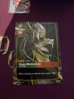 Wuju Bladesman Master Yi Legend Riftbound Origins Proving Grounds Card 019/024 - Image 1