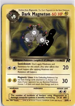 Dark Magneton 28/82 Team Rocket Regular Pokemon Trading Card TCG - Image 1