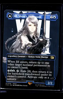 MTG Magic The Gathering FIN Final Fantasy Borderless #378 Jill Shiva's Dominant - Image 1