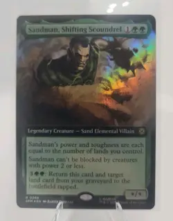 MTG Sandman, Shifting Scoundrel Foil Borderless Marvel's Spider-Man NM - Image 1