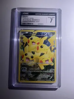Pokemon TCG Pikachu RC29/RC32 Generations Ultra Rare Full Art CGC 7 Near Mint - Image 1