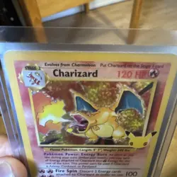 Pokemon TCG Charizard 4/102 Celebrations Classic Collection Holo Rare LP - Image 4