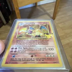 Pokemon TCG Charizard 4/102 Celebrations Classic Collection Holo Rare LP - Image 5