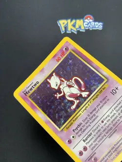 Pokemon TCG Mewtwo Base Set 10/102 Holo Rare MP. - Image 2