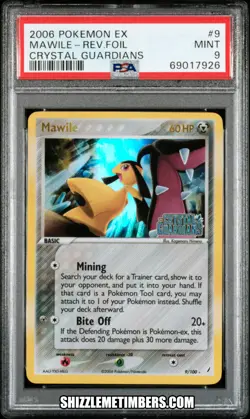 Mawile 9/100 Reverse Holo Pokemon EX Crystal Guardians - PSA 9 - Image 1