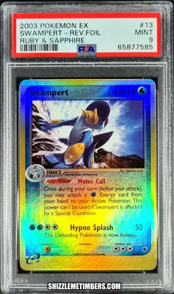 Swampert 13/109 Reverse Holo Pokemon EX Ruby Sapphire - PSA 9 - Image 1