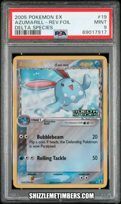 Azumarill 19/113 Reverse Holo Pokemon EX Delta Species - PSA 9 - Image 1